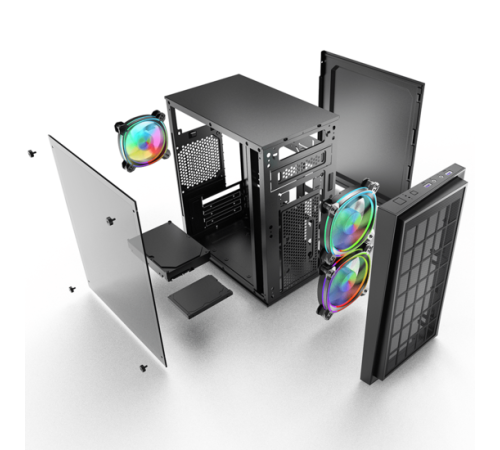 Revenger FIRE Mid Tower RGB Gaming Case