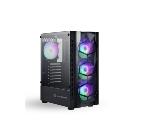 Revenger HAWA Mesh ATX Mid-Tower High Airflow Gaming Case Black