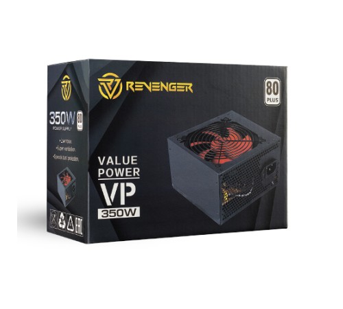Revenger VALUE POWER 350W Non Modular 80 Plus Black Power Supply